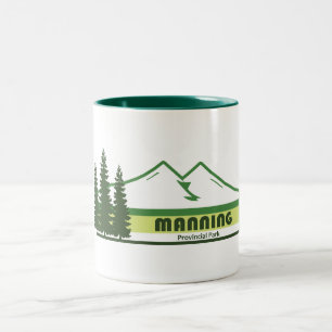 Manning Provincial Park Gröna Ränder Två-Tonad Mugg