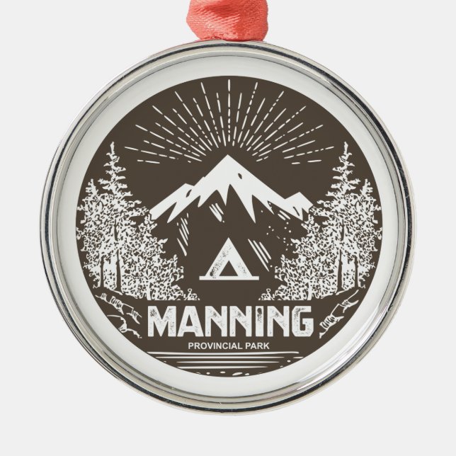 Manning Provincial Park Julgransprydnad Metall (Framsidan)