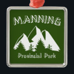 Manning Provincial Park Julgransprydnad Metall<br><div class="desc">Manning Provincial Park är ett år på sig för att komma undan,  och utöver sin vackra sommartid skryter den med en mängd vinteraktiviteter.</div>