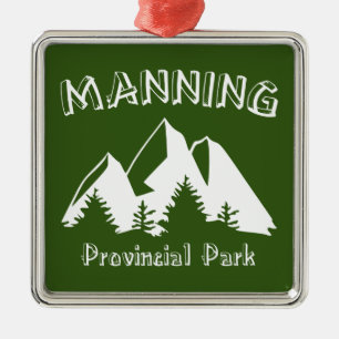 Manning Provincial Park Julgransprydnad Metall