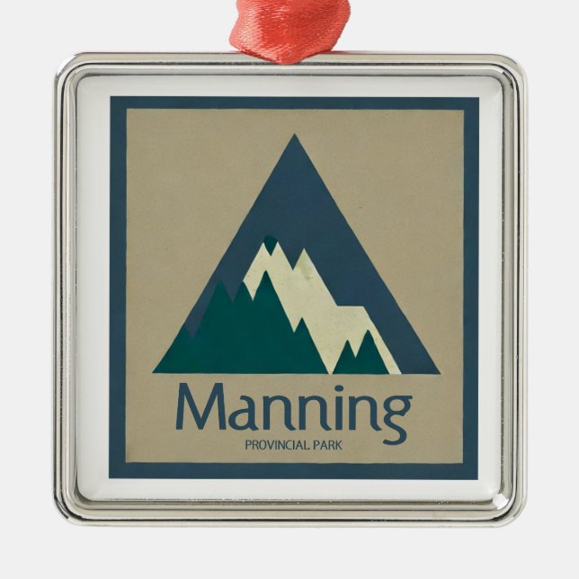 Manning Provincial Park Rustic Julgransprydnad Metall (Framsidan)