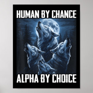 Människa av en slump Alfa genom val Rolvigt vargmå Poster