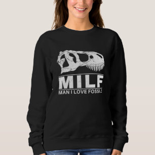 Människa jag älskar Fossils Trex Skalle T Shirt