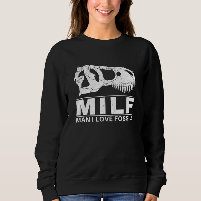 Människa jag älskar Fossils Trex Skalle T Shirt (Framsida)
