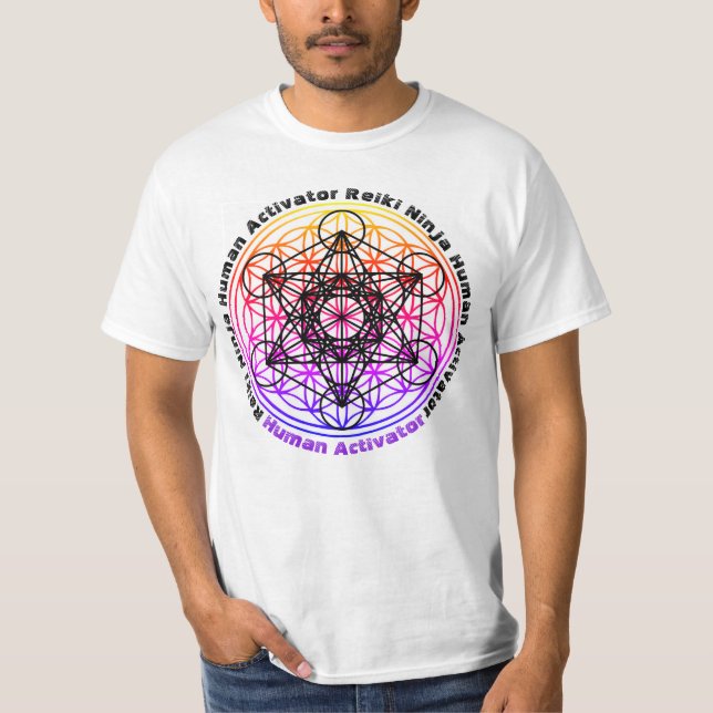 MänniskaActivatorReiki Ninja 2 skjorta T-shirt (Framsida)