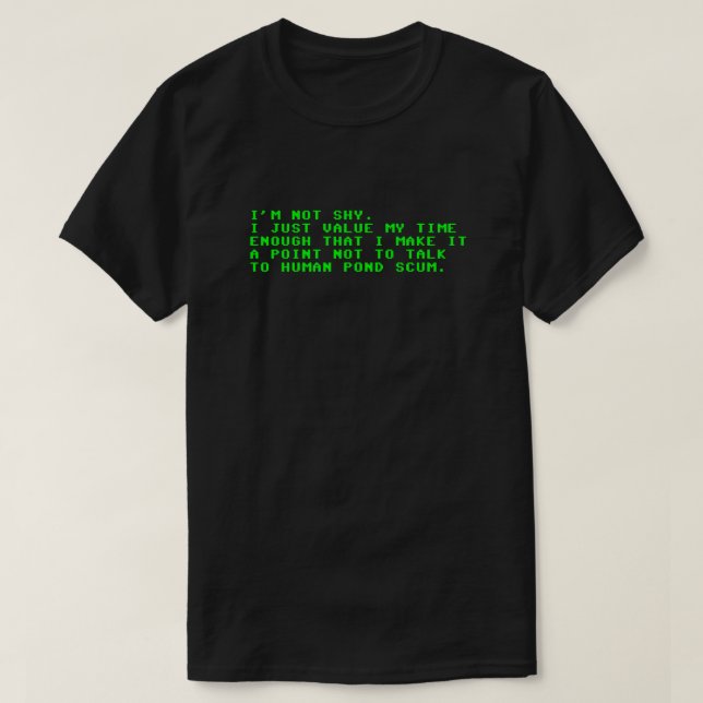 Människadammavskum T Shirt (Design framsida)