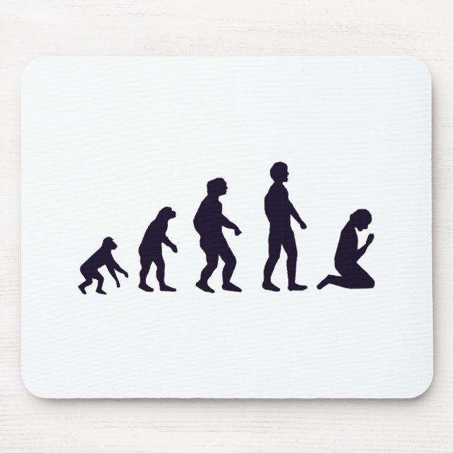 MÄNNISKAEVOLUTION, figurer, gåvor Musmatta (Framsidan)