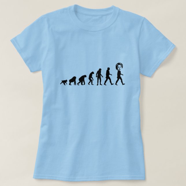 Människaevolution Hillary Clinton Tröja (Design framsida)