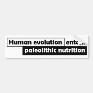 Människaevolution medför Paleolithic näring Bildekal
