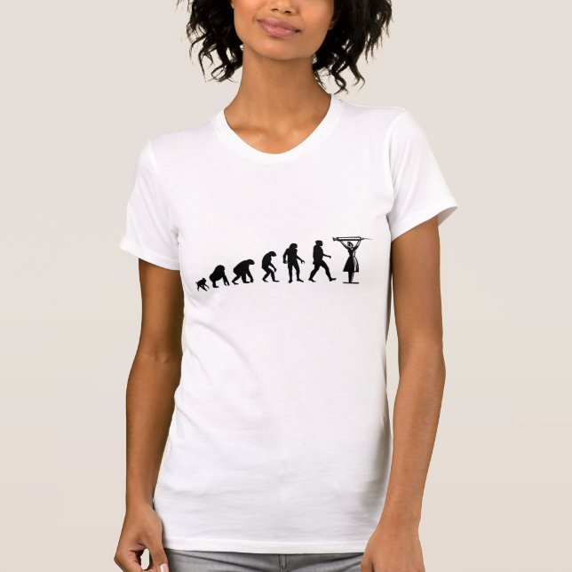 Människaevolution: SjuksköterskaT-tröja Tee Shirt (Framsida)