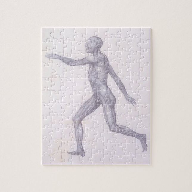 Människafiguren, lateral beskådar, från serien 'A Pussel (Vertikal)