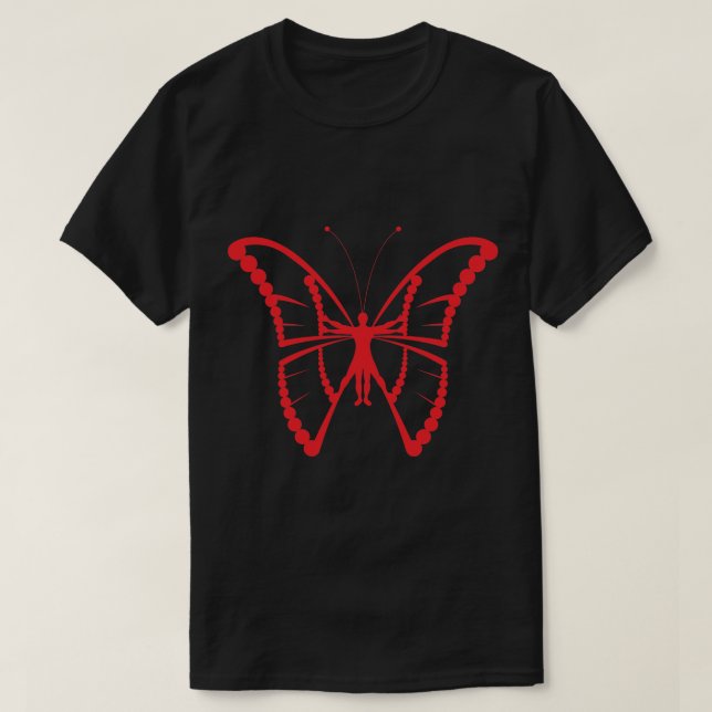 Människafjärilen T-shirt (Design framsida)