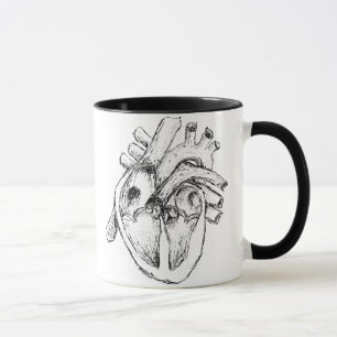Människahjärta Mugg