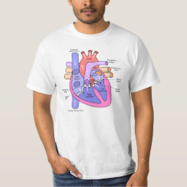 Människahjärta Tee