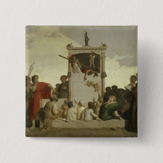 Människakomedin, c.1852 knapp (Framsida)