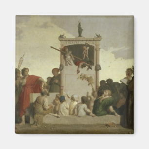 Människakomedin, c.1852 magnet