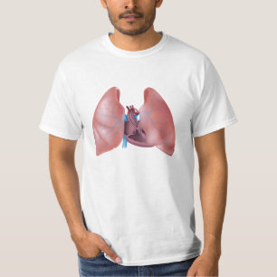 Människalungs och hjärtaskjorta tee shirt