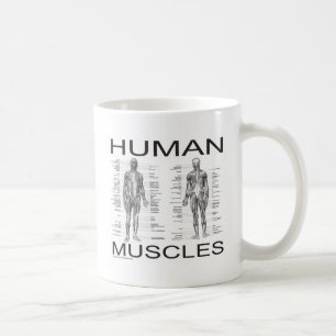 Människamuskler och anatomi kaffemugg