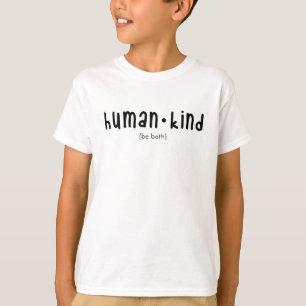 Människan är båda enkla t shirt