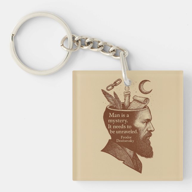 Människan är ett mystiskt Dostoevsky-citat (Framsidan)