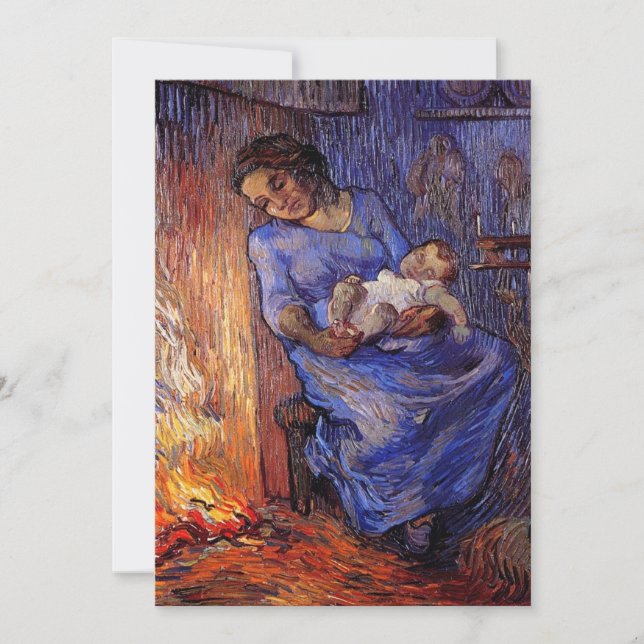 Människan är till havs av Vincent van Gogh-inbjuda (Framsida)