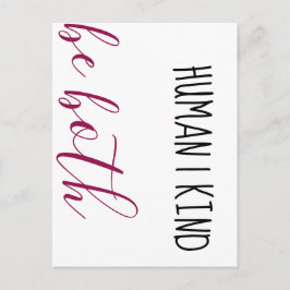 Människan. Det är bra. Var båda två. Vykort