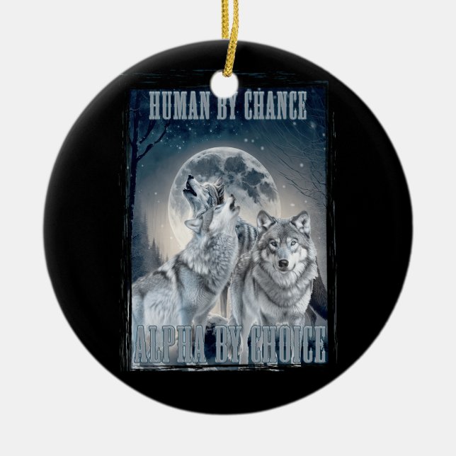Människan efter förändring Alfa efter val Alfa tre Julgransprydnad Keramik (Framsidan)