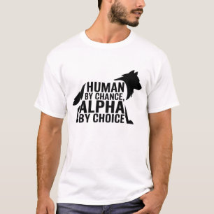 Människan efter förändring Alfa efter val Coola Fu T Shirt