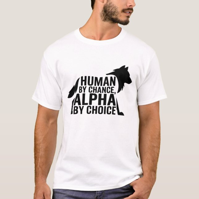 Människan efter förändring Alfa efter val Coola Fu T Shirt (Framsida)