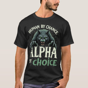 Människan efter förändring Alfa efter val Coola Fu T Shirt