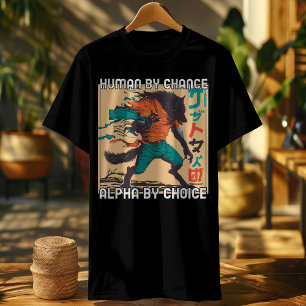 Människan efter förändring Alfa efter val Coola Fu T Shirt