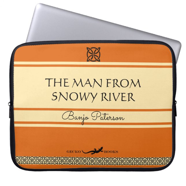 Människan från Snowy River Retro Bok Cover Laptop Fodral (Framsidan)