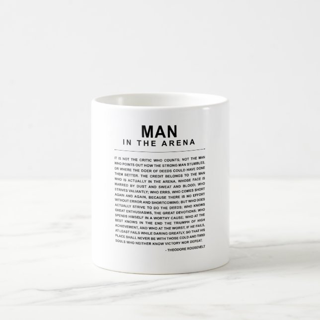 Människan i Arena - stor ängslan Kaffemugg (Center)