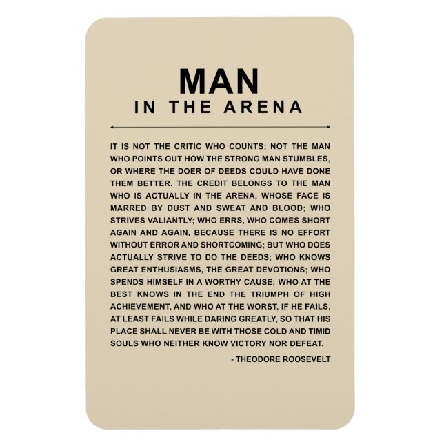 Människan i Arena - stor ängslan Magnet (Vertikal)