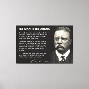 Människan i Arena Tal - Teddy Roosevelt 1910 Canvastryck
