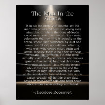 Människan i Arena - Theodore Roosevelt Poster