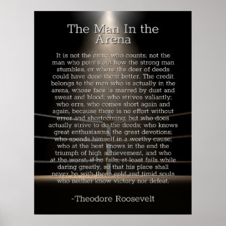 Människan i Arena - Theodore Roosevelt Poster
