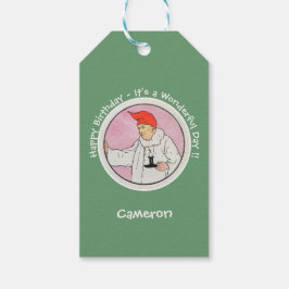 Människan i Måne Mor Goose Födelsedagsfest Items Presentetikett