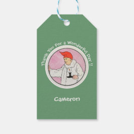 Människan i Måne Mor Goose Födelsedagsfest Items Presentetikett