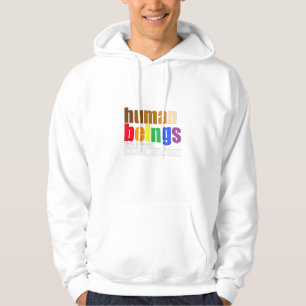 Människan kan till 100 % vara organisk Färg och ka Hoodie