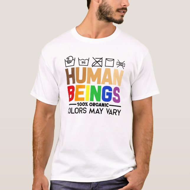 Människan kan variera med 100 procent organisk Fär T Shirt (Framsida)