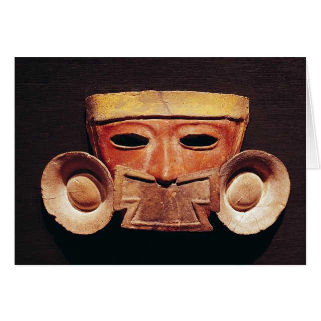 Människan maskerar, från Teotihuacan Hälsningskort (Framsidan Horizontal)