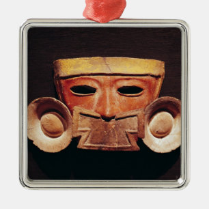 Människan maskerar, från Teotihuacan Julgransprydnad Metall