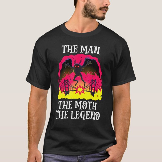 Människan Moth, den rättmätiga mothman Folklore Cr T Shirt (Framsida)