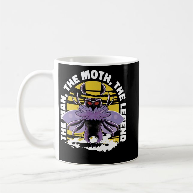 Människan Moth the Legend Mothman Kaffemugg (Vänster)