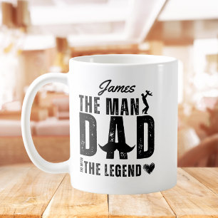 Människan myten om Coolan PAPPA i Legend Fars dag Kaffemugg