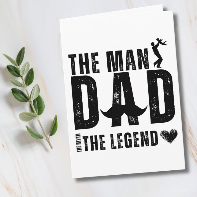 Människan myten om Coolan PAPPA i Legend Fars dag Kort (Skapare uppladdad)