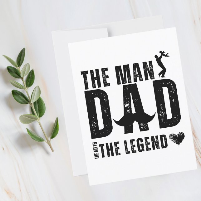 Människan myten om Coolan PAPPA i Legend Fars dag Vykort (Skapare uppladdad)