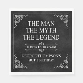 Människan myten om den 90:e födelsedagssvart som ä pappersservett