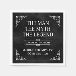 Människan myten om den 90:e födelsedagssvart som ä pappersservett